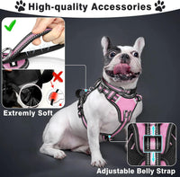 WINSEE Pet Harness Collar and Leash Set - Medium / Pink - image 2