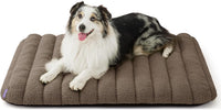 LE SURE Cute Orthopedic Dog Bed Large Sized Dog, Flat Pet Mat - 36"L x 27"W x 4"Th / Brown
