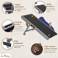 Dog Ramp for Couch, Non-Slip - Gray - image 4