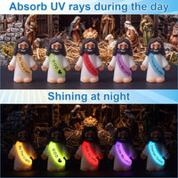 CroBlissful 50 little Jesus figurines that glow in the dark, five colors - view 19