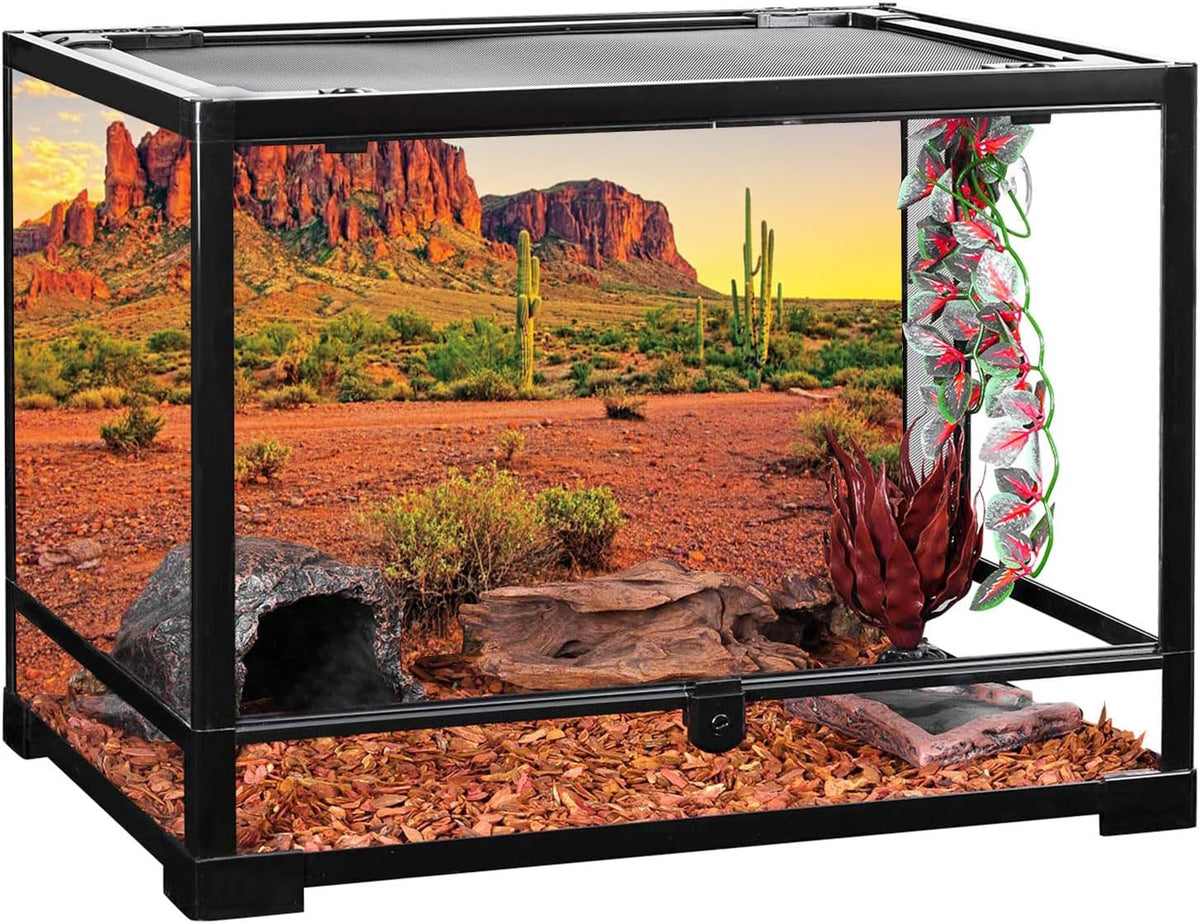 AWERT 24x12 in Terrarium Backdrop Desert Cactus Reptile Habitat - 48x20in/120x50cm - image 4