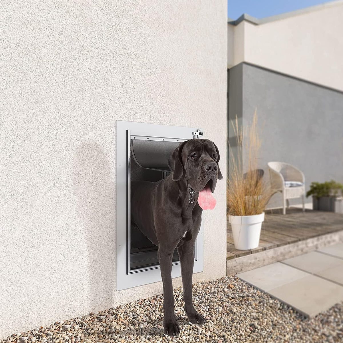 Baboni Pet Door for Wall, 3-Flap - 3-Flap(Metal Frame,Aluminum Lock) / Large - image 2