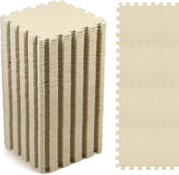 Nuanchu 60 PCS Kids Foam Puzzle Mat, Cream - White