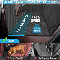 Kytely Dog Car Seat Cover for Back Seat - Matte Black / Standard - image 3