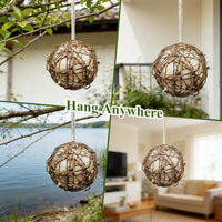GUTE Globe Hummingbird Nesters 2Pcs Natural Material Refillable Ball – Essentials for Birds - Light Yellow&White / 3Pack - image 4