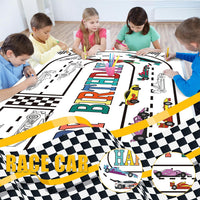 OHOME Halloween Giant Coloring Poster/Tablecloth-Halloween Crafts - Race Car - image 3