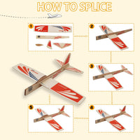 Barsha Space balsa wood airplane kit, five laser-cut glider kits with slot-and-tab parts - view 3