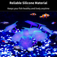 Uniclife Silicone Coral Plant Decorations Glowing Artificial Ornament - Green / Coral - image 4