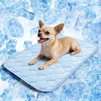 Dog Cooling Mat for Large Dogs - Blue Cloud Stitching / Small - image 4
