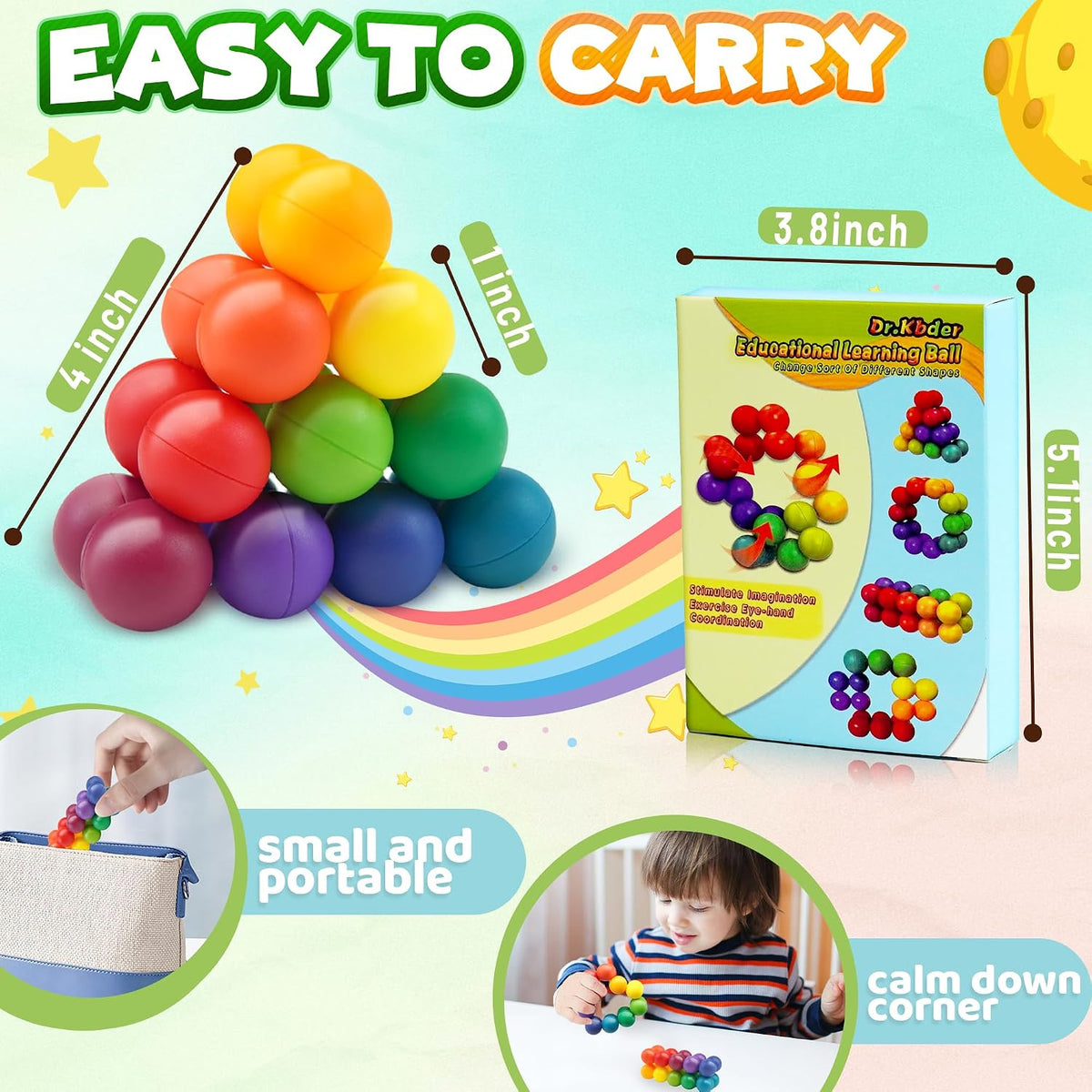 Sensory Balls Toy for Kids - MIN+LAR - image 2