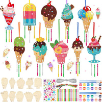 JellyArch DIY butterfly wind chime kit with 30 wooden butterflies and tubes - view 3