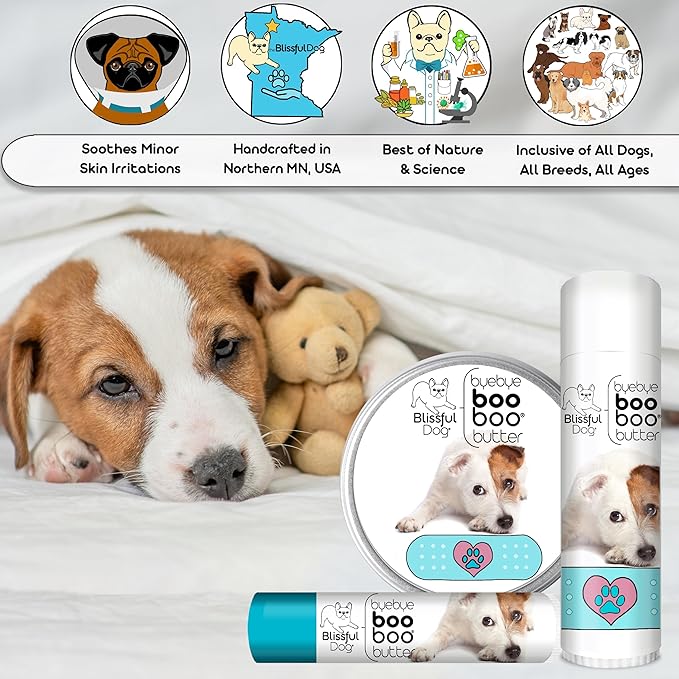 The Blissful Dog 4 oz TIN Jack Russell Terrier Booboo Butter