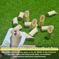 Gorock Numbered Block Toss Games Set for Adults and Family – Fun for Kids & Family - image 4