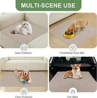 Washable Pee Pads for Dogs, 2 Pack Reusable Puppy Pads Dog Pads, Non-Slip Dog Pee Pads, Leakproof Pet Pee Pads Wee Wee Pads for Dogs. (Brown, 24"x36"(Pack of 2))