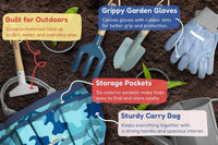 Gardening Set, Tool Kit, for Kids, STEM, Includes Tote Bag - Camo Quest - image 2