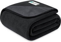 PetAmi Waterproof Dog Blanket, Leakproof Pee Proof Cat Blanket - Black/Gray / Medium (29x40)