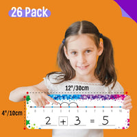 SpriteGru number line dry erase boards with 0-10 and 0-20 lines and colorful star print - view 20
