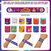 Junebrushs 56 fall Thanksgiving slap bracelets with turkey, pumpkin and leaf designs - view 20