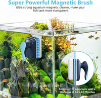 fishkeeper Aquarium Magnetic Glass Cleaner - M for Glass Thickness：1/4"-3/8" - image 2