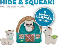 Outward Hound Hide-A-Birthday-Cake Plush Squeaky Dog Toy - Llama - image 3