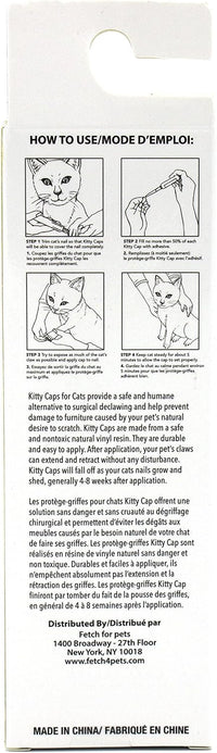 Kitty Caps Nail Caps for Cats, Safe - X-Small (Under 5 lbs) / 1-Pack - image 2