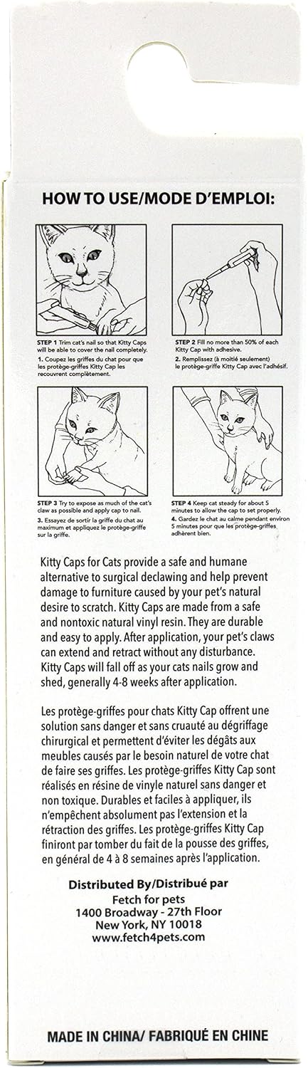 Kitty Caps Nail Caps for Cats, Safe - X-Small (Under 5 lbs) / 1-Pack - image 2