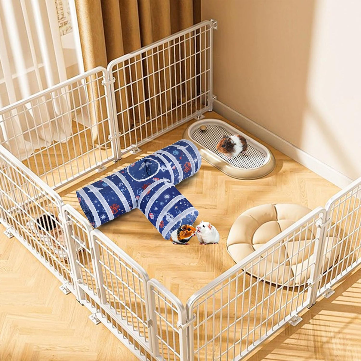 HERCOCCI Rabbit Toys, Bunny Tunnels & Tubes - Blue - image 4