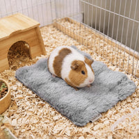 Jetec 3 Pcs Guinea Pig Beds, Fleece Small Animal Mats - Bubble Fleece / Winter / Gray - image 4