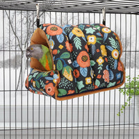 Wontee Bird Nest House Winter Warm Snuggle Hut Bird Bed Hanging - Medium / Black - image 3