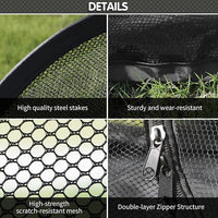 Rest-Eazzzy Outdoor Cat Enclosures, Portable Cat Tent for Outside Enclosure for Indoor Cats, Catio Outdoor Cat Enclosure for Kitty and Small Animals, Cat Playpen with Tunnel, Storage Bag