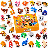 JOICEE 24Pcs 3D Printed Dinosaur Animals Mini Dinosaur Toys – Fun for Kids & Family - Orange