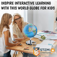 USA Toyz Illuminated World Globe with Stand - 9" Diameter - image 3