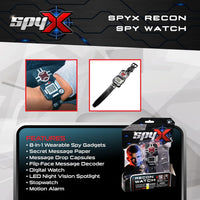 SpyX / Micro Gear Set - 4 Real Spy Toys Kit + Adjustable Belt for Spy Kids Role Play. Junior Secret - Childrens Recon Spy Watch - image 3