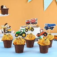WERNNSAI 36 farm cupcake toppers with cow, pig, sheep, horse and house designs - view 30