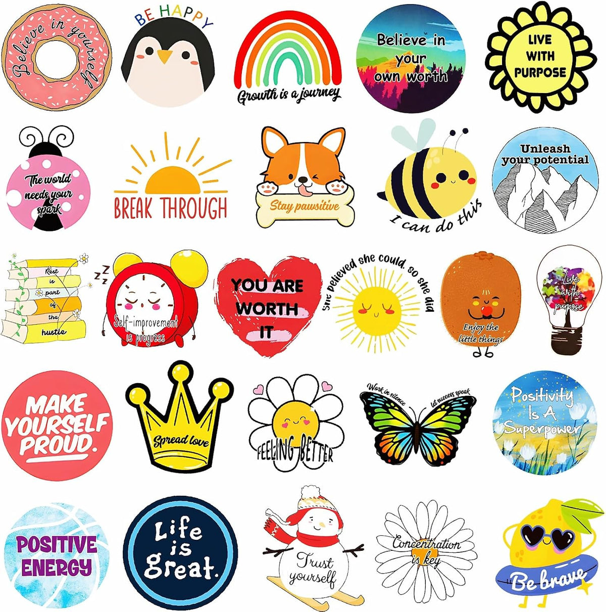64 Sheets Halloween Stickers for Kids - 300PCS Cute Inspirational Stickers - image 2