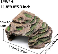 Gecko Hide Shale Scape Step Ledge - Large-11.8 * 9.8 * 5.3 - image 3