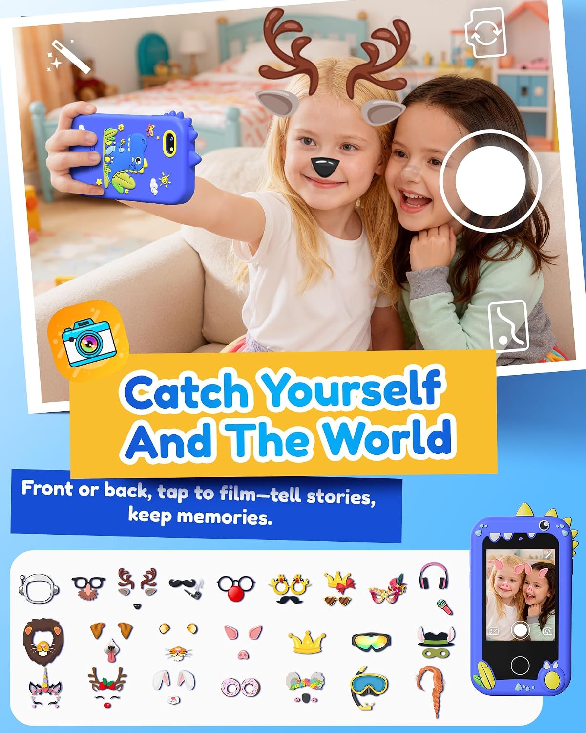 KOKODI Kids Smart Phone Toys - Blue