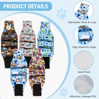 Tuiskusa Male Dog Diapers - Monkey Dog Leaf / X-Small - image 4