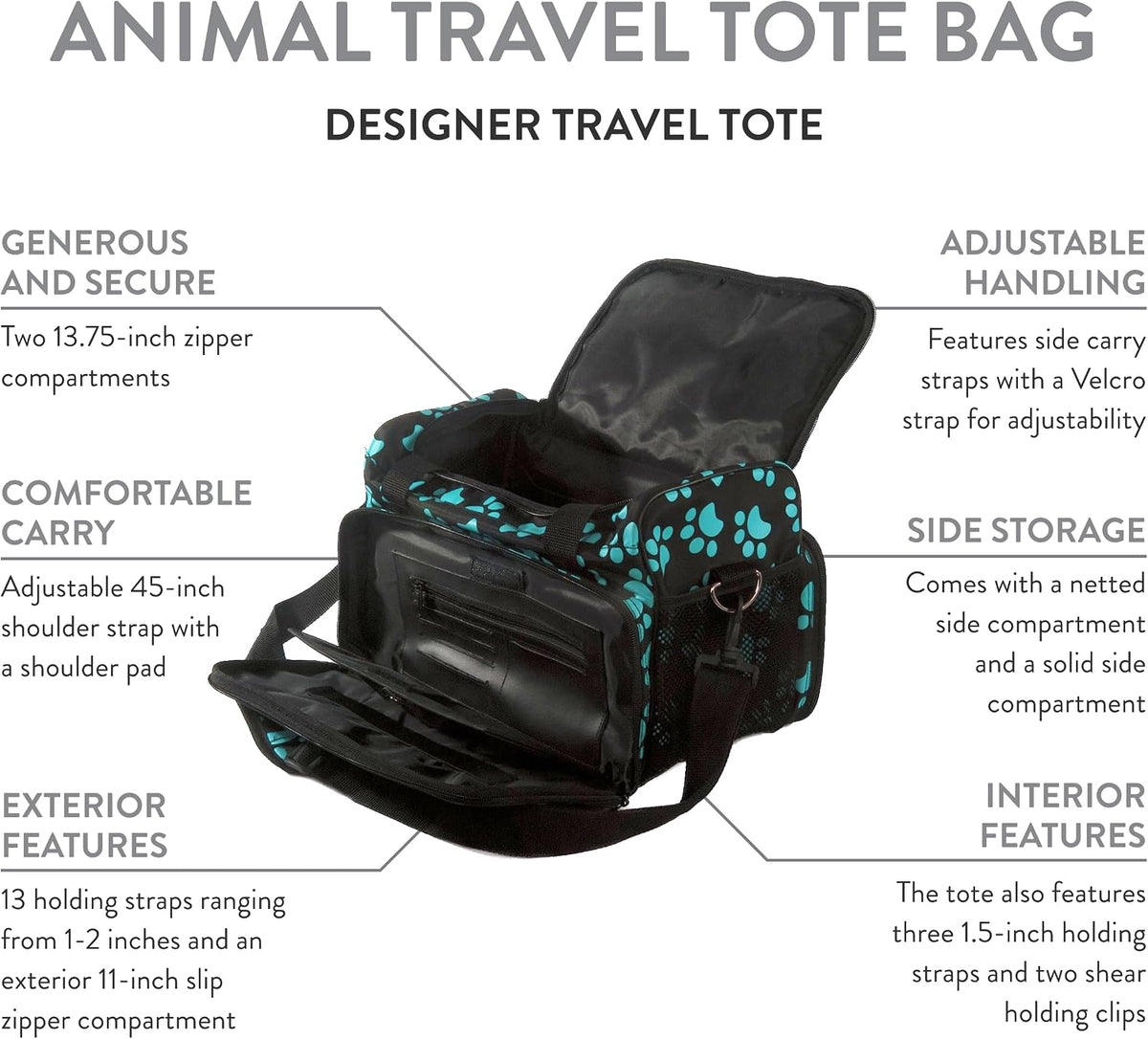 WAHL Professional Animal Travel Tote Bag with Zipper, Travel Bag - image 2