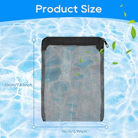 20PCS Aquarium Filter Media Bags for Aquarium with Zipper, Fine Mesh Bag Reusable Strong Polyester for Activated Carbon, Bio Filter Balls, Ceramic Rings, Filter Stones 7.8" x 5.9"