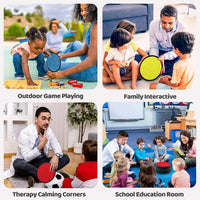 Keculf sensory mats for kids, 16 textured tactile pads in mixed colors - view 3