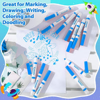 Janlaugh washable markers bulk pack of 24 broad line markers with conical tips - view 12