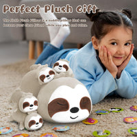 TOYSYM Seal Plush with 4 Babies - Sloth - image 3