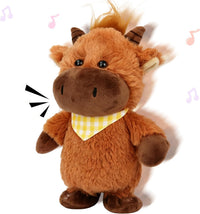 Hopearl Talking Singing Cowgirl Repeats What You Say Girl Walking - Highland Cow