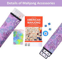 American Mahjong Game Set, 166 Quality White Tiles - Purple - image 3