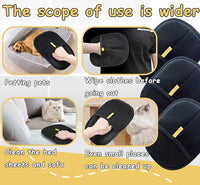 Pet Hair Remover Electrostatic Gloves for Cats Dogs 2025 Reusable Cat Hair Removal Glove, Static Electricity Pet Hair Remover for Couch, Carpet, Clothing, Car Seats (3Pcs)