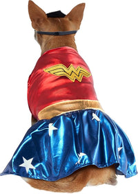 DC Comics: Wonder Woman Pet Costume for For Dogs or Cats by Rubies, Large
