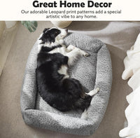 JOEJOY Cute Dog Bed Medium Size Dog - Grey / XL (42"x36"x9") - image 4