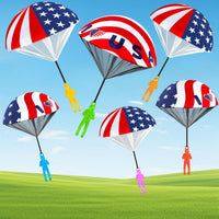 CPSYUB 6 Christmas mini parachute toys with bell keyring accessories - view 2