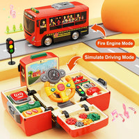 HONGTUO School Bus Toy with Sound and Light - Fire Toy - image 2